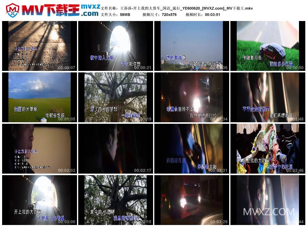 王莎莎-开上我的大货车_国语_流行_YE600620